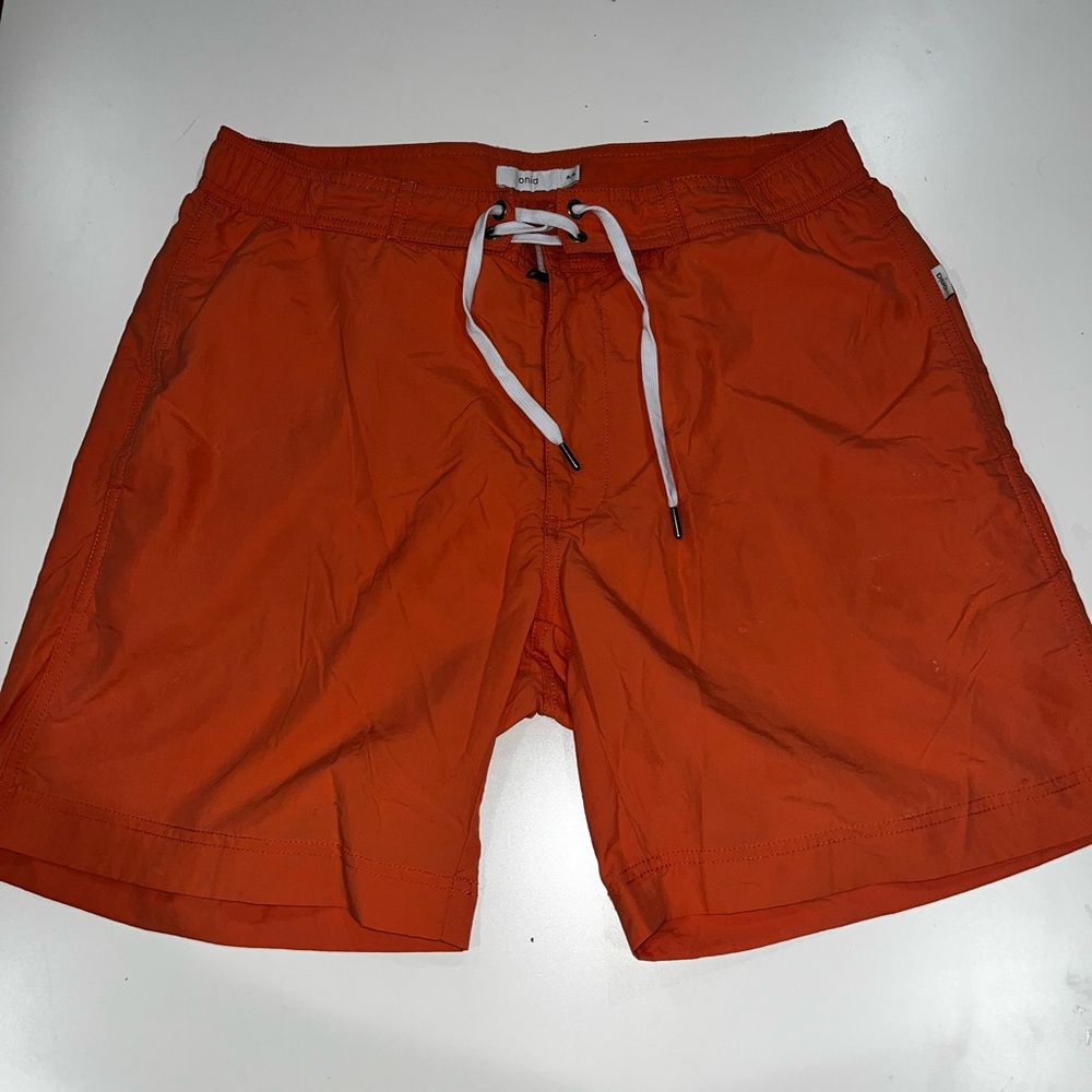 Onia Orange Board Shorts, Swim Shorts